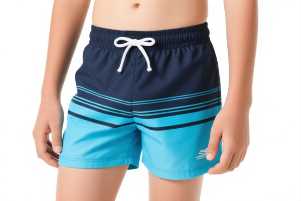 Boys' Synthetic Fiber Swim Shorts