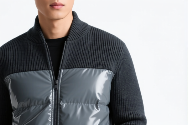 Men's Plastic Laminated Knitted Jackets