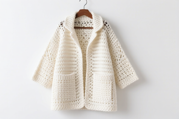 Women's Cotton Crocheted Coat