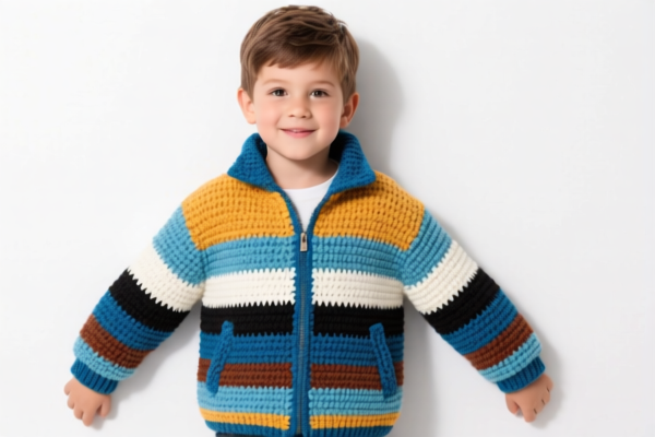 Boys' crocheted jacket
