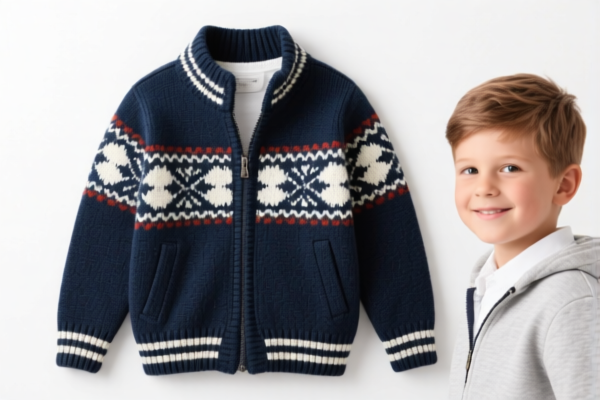 Boys' knitted jacket