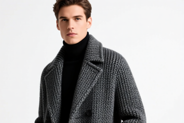 Men's knitted coat