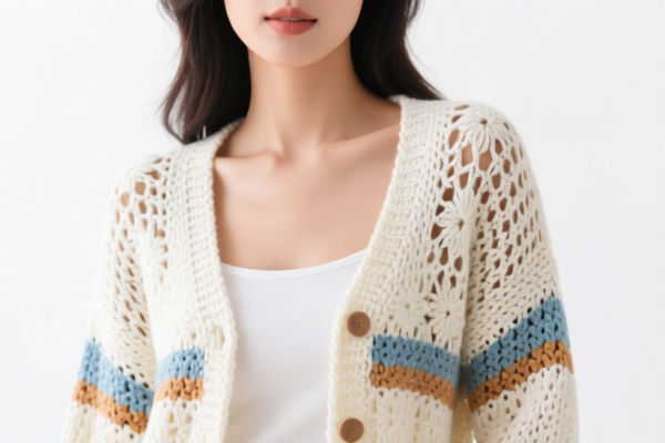 Women's crocheted cardigan