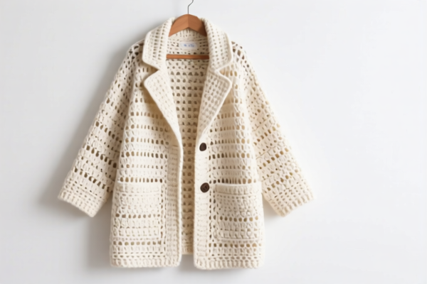 Women's crocheted coat
