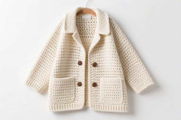 Women's crocheted coat