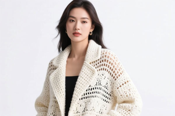 Women's crocheted coat