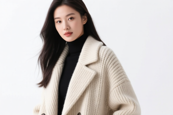 Women's knitted coat