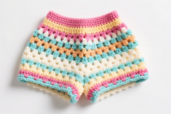 Girls' crocheted shorts