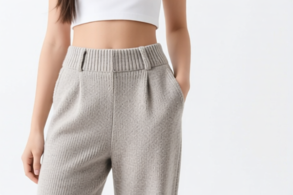 Girls' knitted casual trousers