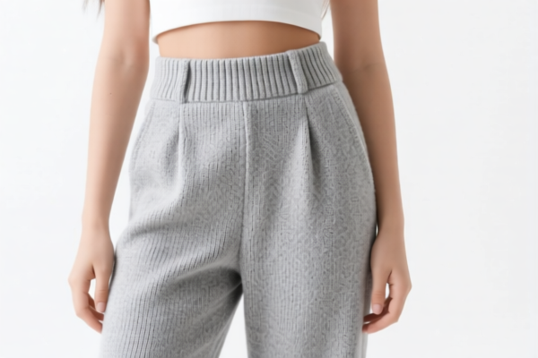 Girls' knitted casual trousers