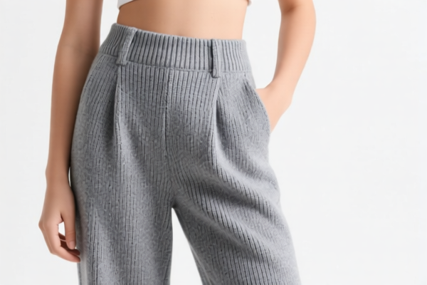 Girls' knitted casual trousers
