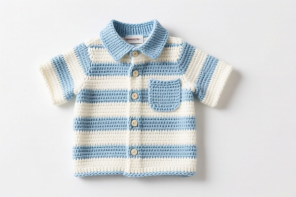 Cotton crocheted boys' shirts