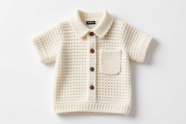 Cotton crocheted boys' shirts