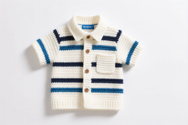 Cotton crocheted boys' shirts