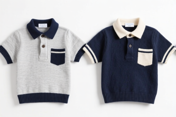 Cotton knitted boys' shirts