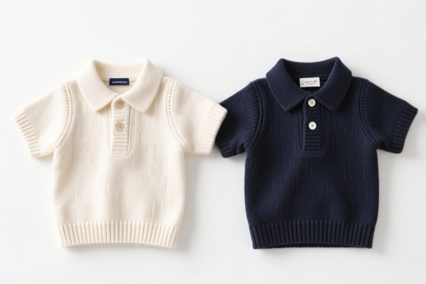 Cotton knitted boys' shirts