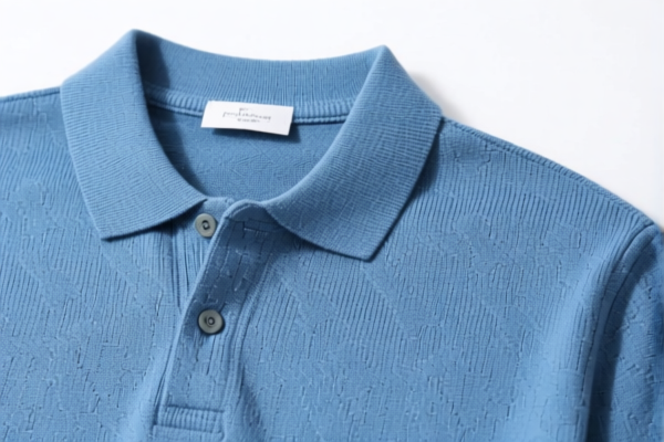 Cotton knitted men's polo shirts