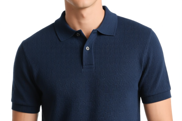 Cotton knitted men's polo shirts