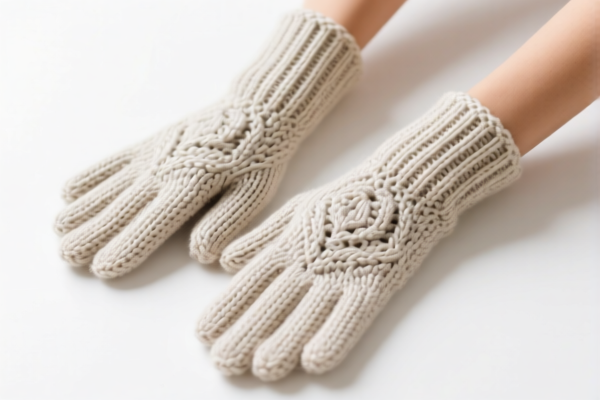 Women's crocheted gloves