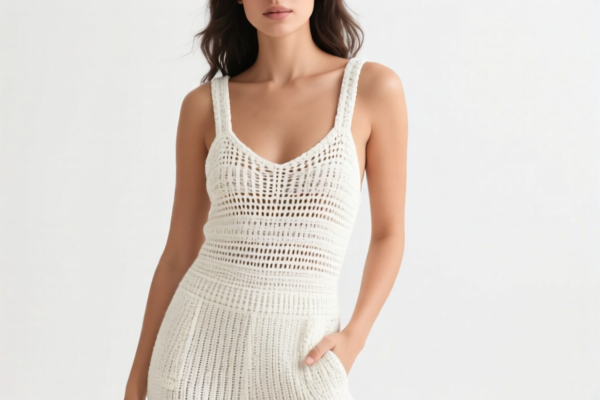 Women's cotton knitted_crocheted casual jumpsuit