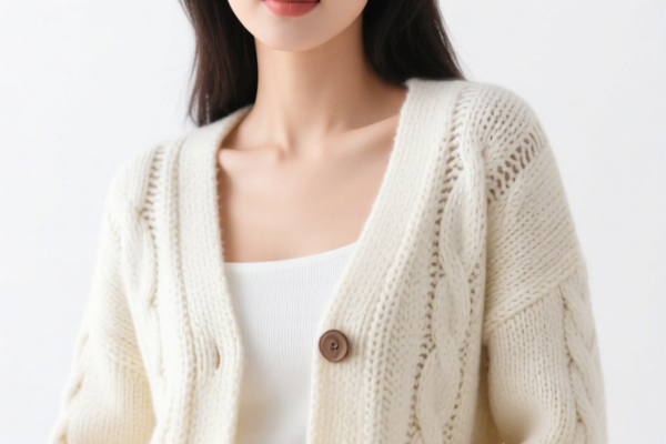 Women's knitted cardigan