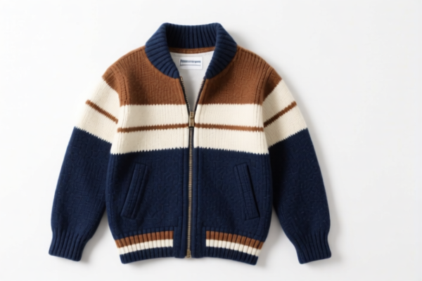 Boys' wool knitted jacket