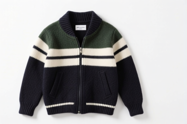 Boys' wool knitted jacket