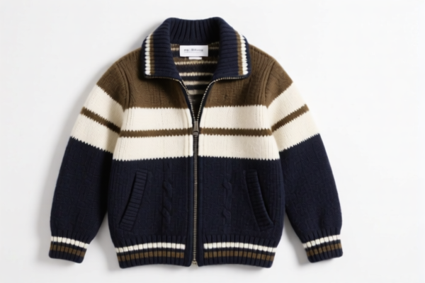 Boys' wool knitted jacket