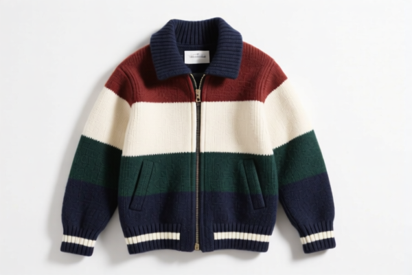 Boys' wool knitted jacket