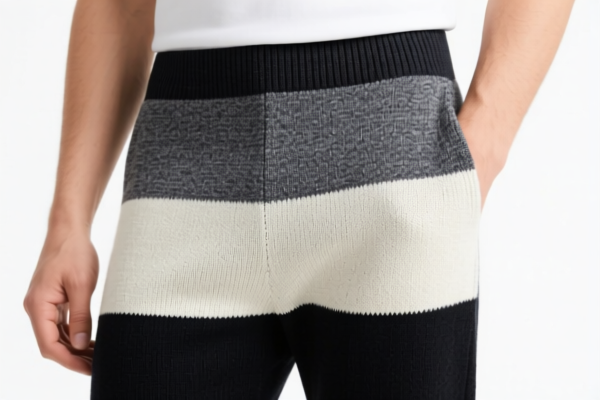 Men's blended knitted pants