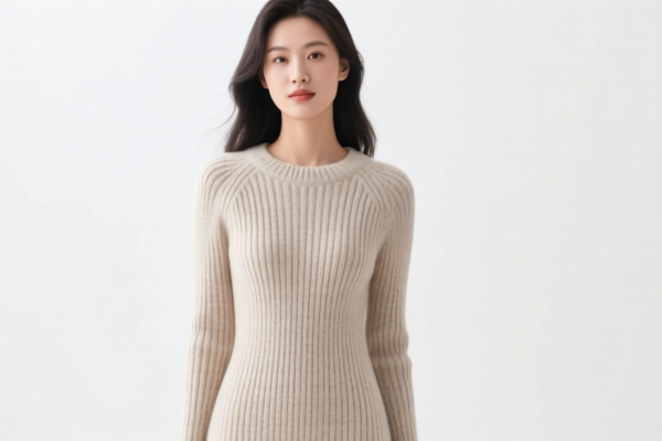 Women's wool knitted dress