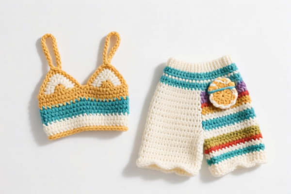 Other textile materials knitted_crocheted vacation apparel