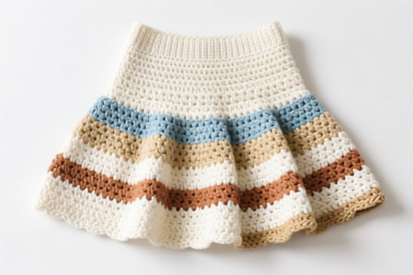 Crocheted skirts of other textile materials