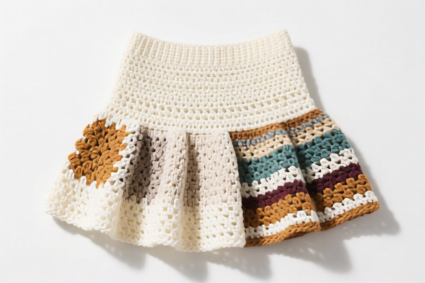 Crocheted skirts of other textile materials