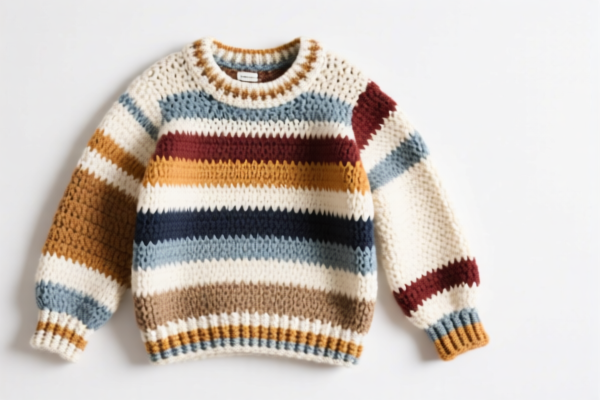 Crocheted sweaters of other textile materials