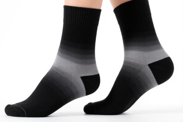 Cotton Black Graduated Compression Socks