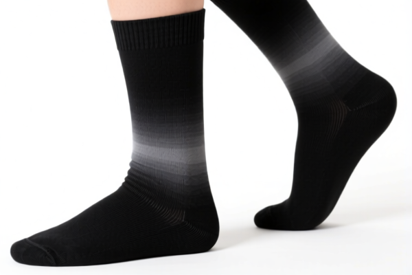 Cotton Black Graduated Compression Socks