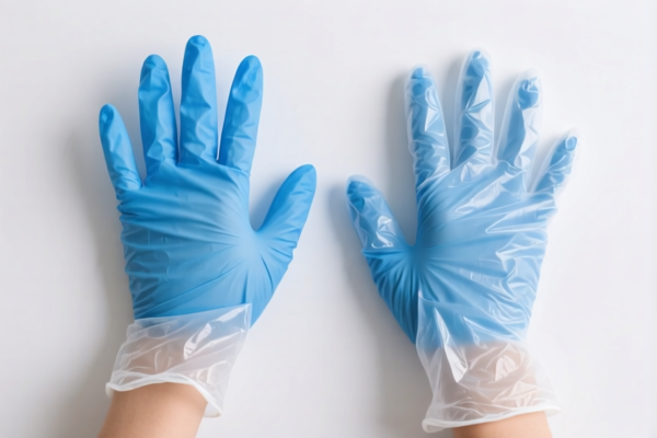Plastic_Rubber Laminated Sewn Gloves (Research Use)