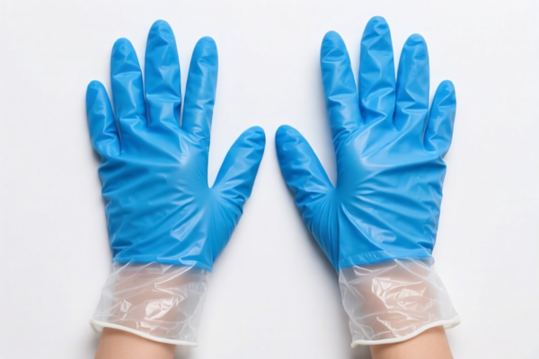 Plastic_Rubber Laminated Sewn Gloves (Research Use)