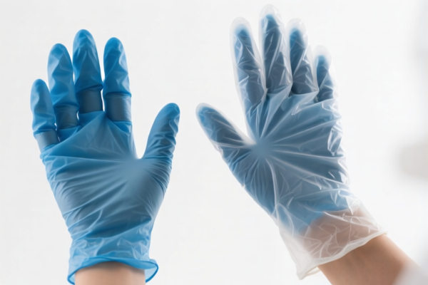 Plastic_Rubber Laminated Sewn Gloves (Research Use)