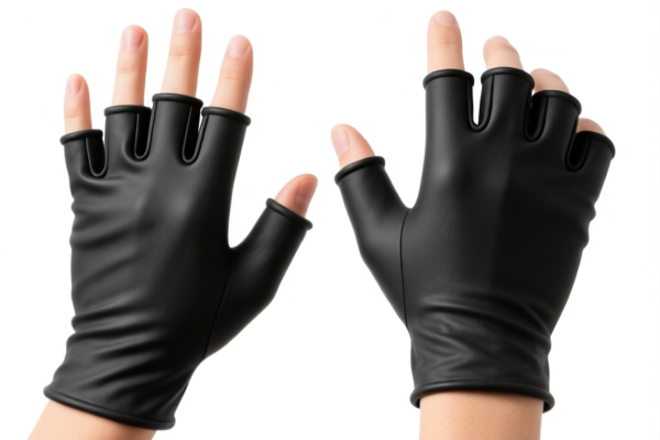Rubber Coated Fingerless Gloves