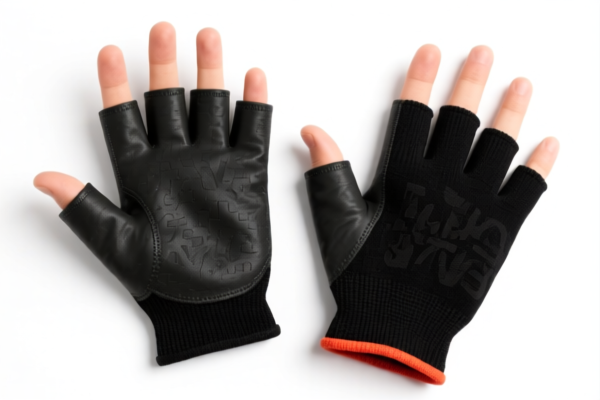 Rubber Coated Fingerless Gloves