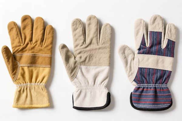 Work Gloves of Other Textile Materials