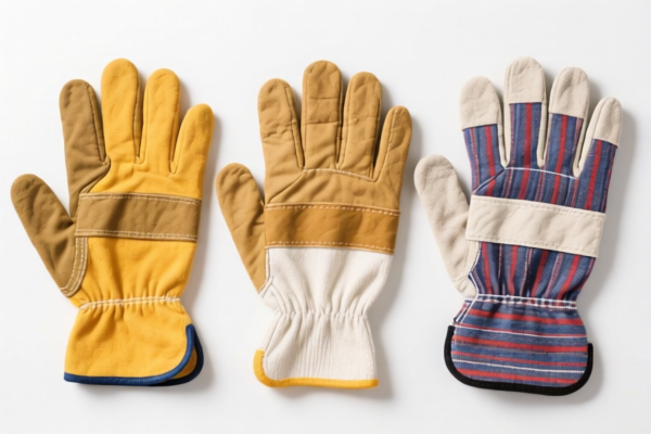 Work Gloves of Other Textile Materials