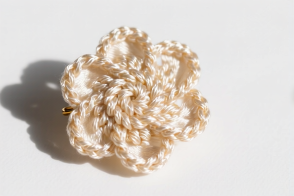 Silk Crocheted Brooch