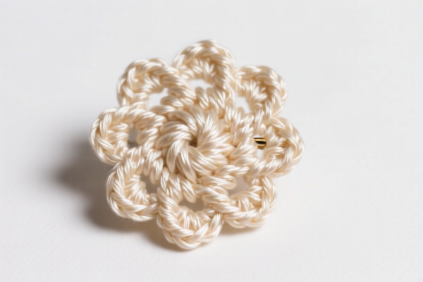 Silk Crocheted Brooch