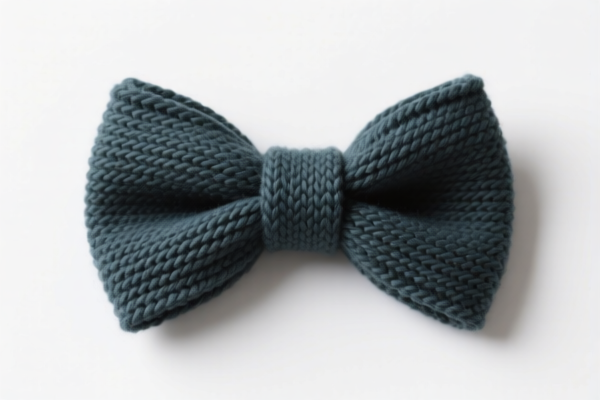 Women's knitted bow ties