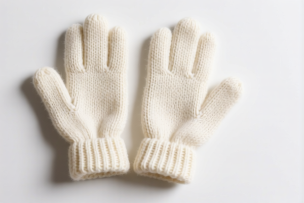 Knitted or crocheted cotton gloves