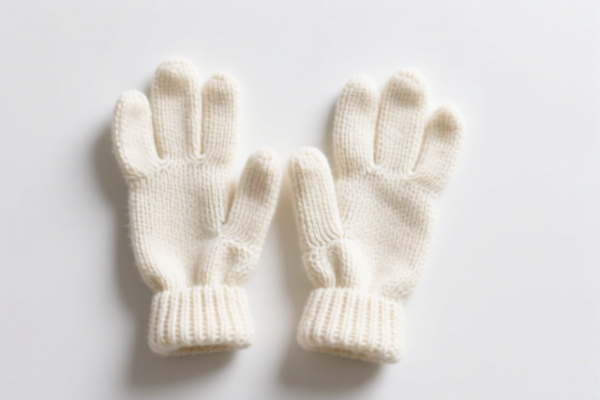 Knitted or crocheted cotton gloves