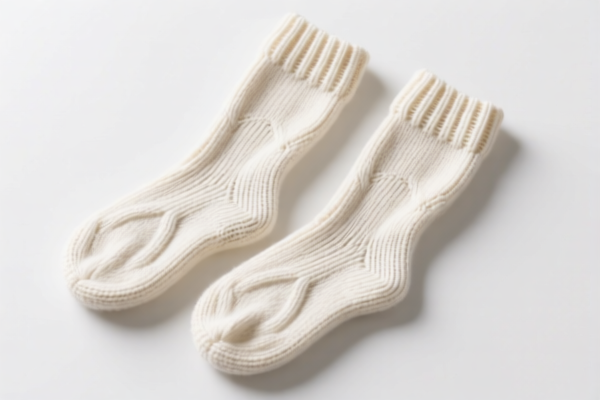 Knitted or crocheted cotton leg warmers